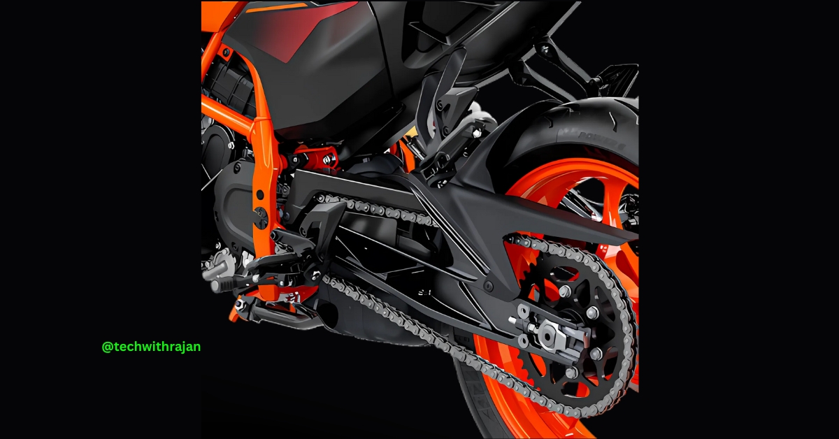 ktm duke 390 rear tyre and chain